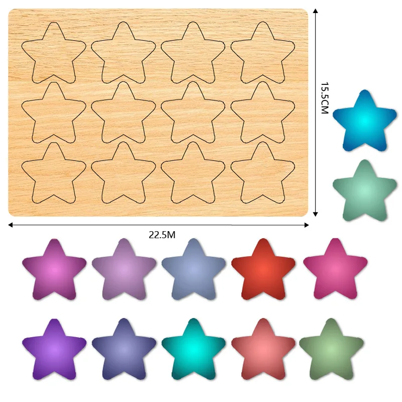 ZYC-275 five-pointed star  wooden cutting molds are suitable for use in die-cutting machines