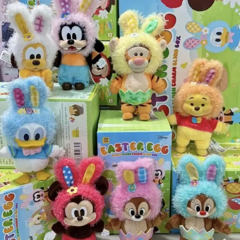 

Оригинальная серия TOP TOY Disney: Пасхальные яйца-сюрпризы, фигурки Микки, Винни, Дональда, Чипа и Дэла, коллекционные модели, подарки