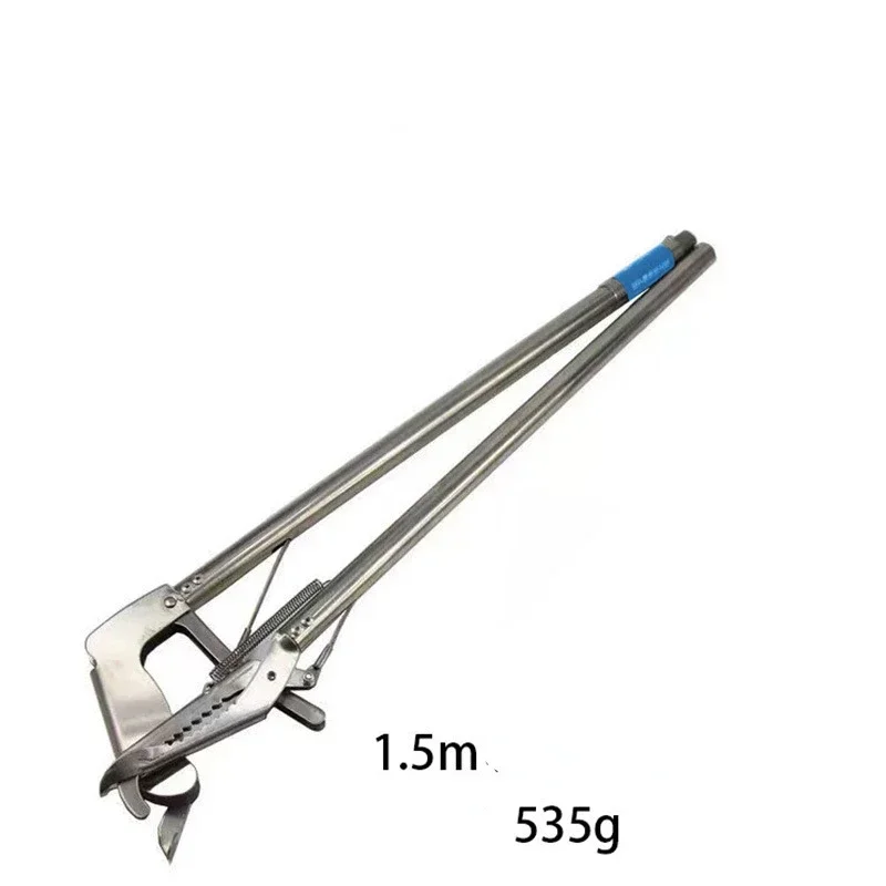 1 Pc Elongated Snake Hook Forceps Catch Loach Crab Clip Snake Clip Stainless Steel Straight Mouth Clip To Catch The Sea Tool