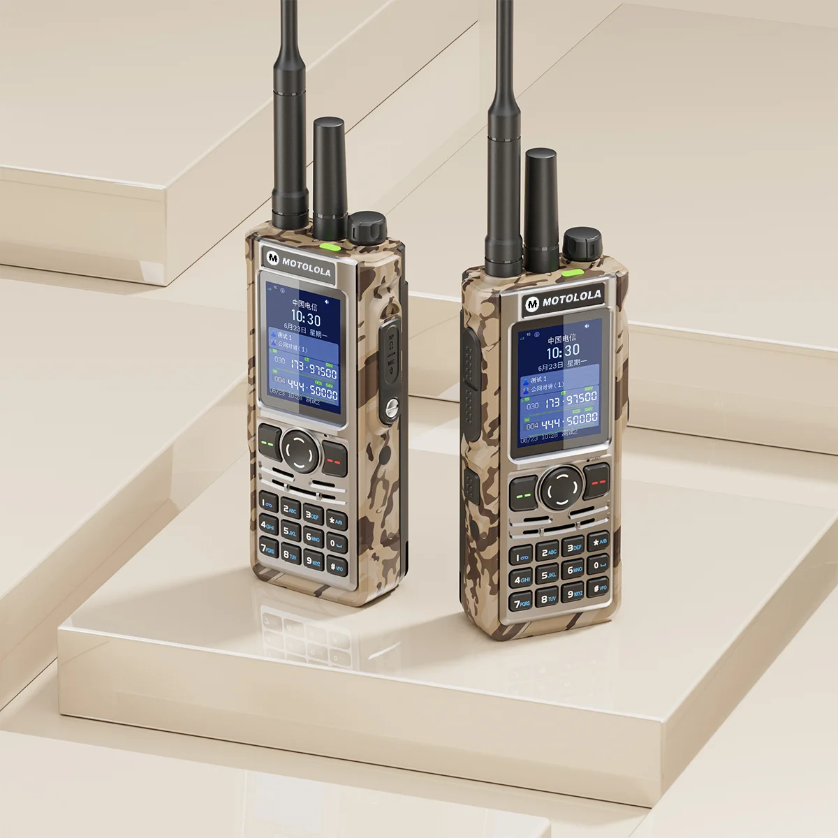 Dual-Mode Al Smart Walkie-Talkie Multi-Segment Wireless IP67  Waterproof Noise Reduction GPS/BeiDou Positioning Large