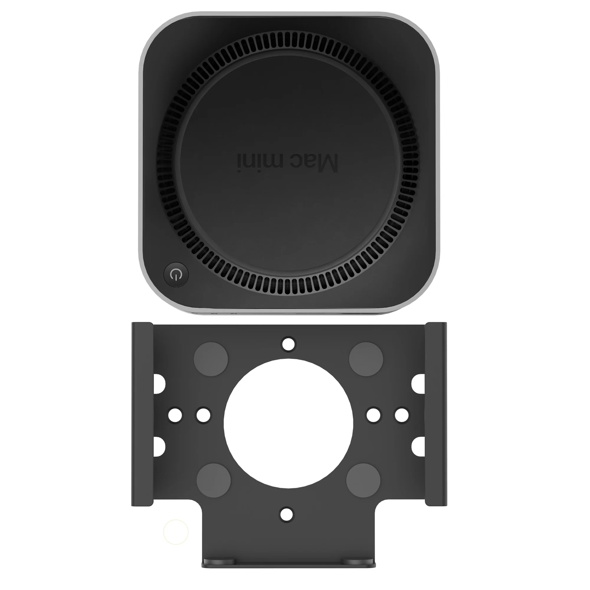 Bylitco 2024 Nieuwe Mac mini M4 /M4 Pro Mount, onder bureau of achter de monitor, volledig metaal, zachte vulling