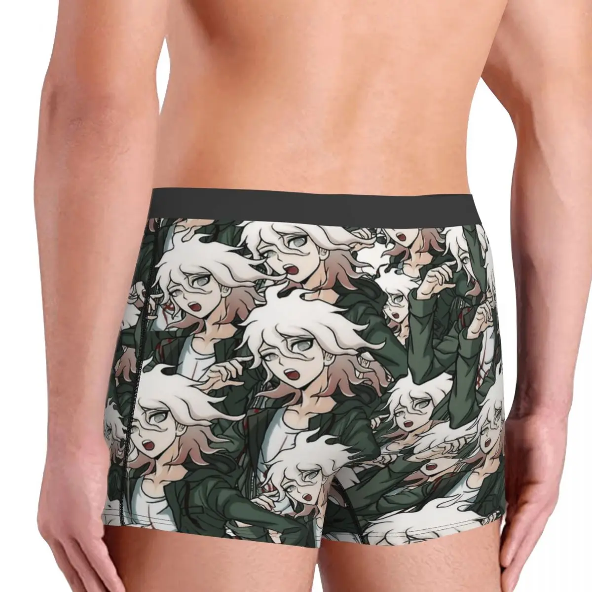 Nagito Komaeda Voice Hope Retro Danganronpa Makoto Game Calzoncillos bóxer para hombres, ropa interior muy transpirable, regalos de cumpleaños