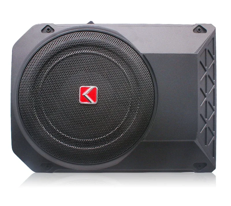 10-Inch car audio modified small steel cannon 12V active high-power ultra-thin car subwoofer