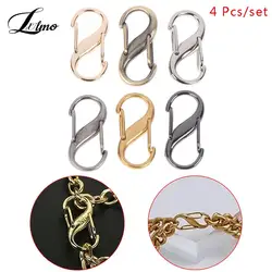 4*Women Handbag DIY Screw Chain Change Length Hook Chain Adjustment Buckle Bag Chain Shorten Convenient Bag Chain Accessory