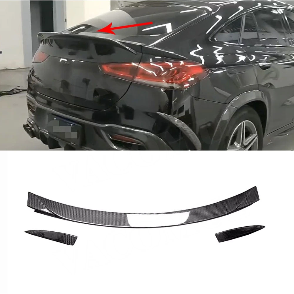 VACOMUL Carbon Fiber Rear Spoiler Tail Wings For Benz GLE Class C167 GLE350 GLE53 63 AMG Coupe 2020-2023 FRP Boot Racing Spoiler