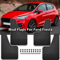 Carbon Fiber Mudflaps For Ford Fiesta 5 6 7 RS ST ST150 ST180 ST200 ST-LINE ST500 Zetec S Rally Splash Guards Car Mud Flaps