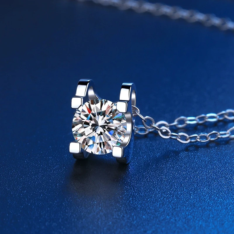 Thumbnail 4 - #22 Top Moissanite Pendant Necklaces Picks for Every Budget