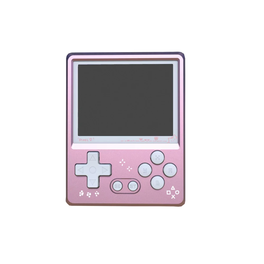 Gkd pixel 2 retro console de jogo portátil mini jogador de jogo