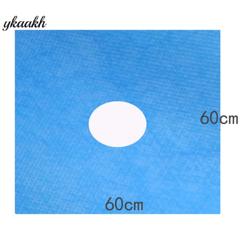 

40pcs Disposable Surgical Drapes Surgical Sheet Blue Surgical Towel Non-woven Sterile Hole Sheet 600*600mm