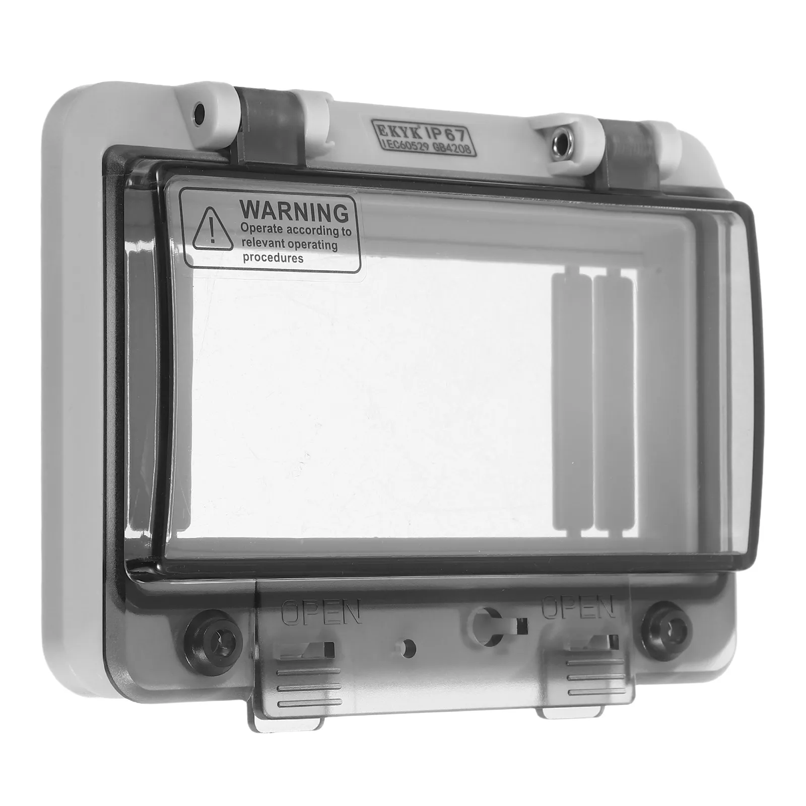 

Waterproof Transparent Breaker Box Cover 6 Way Splashproof Electrical Panel Cover Circuit Distribution Box Indoor Outdoor