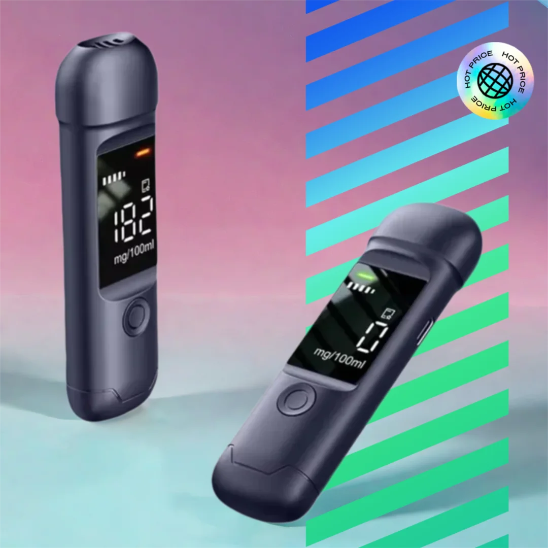 

Portable Alcoholmeter Measuring Drunk Tester Non-contact Alcotester Breath Alcohol Tester Breathalyzer