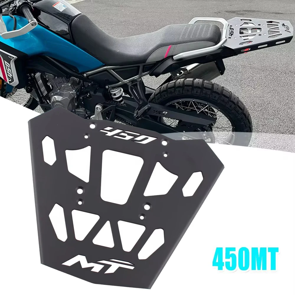 

Motorcycle Rear Rack Luggage Ride Top Carrier Box Holder Bracket For CFMOTO 450MT 450 MT 2024 Storage Suitcase Tail Cargo Shelf