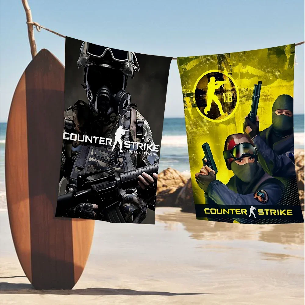

Counter-Strike CS 2 Big Microfiber Beach Towels Quick Dry Towel Sand Beach Towels Pool Towel for Travel Swim Pool Yoga