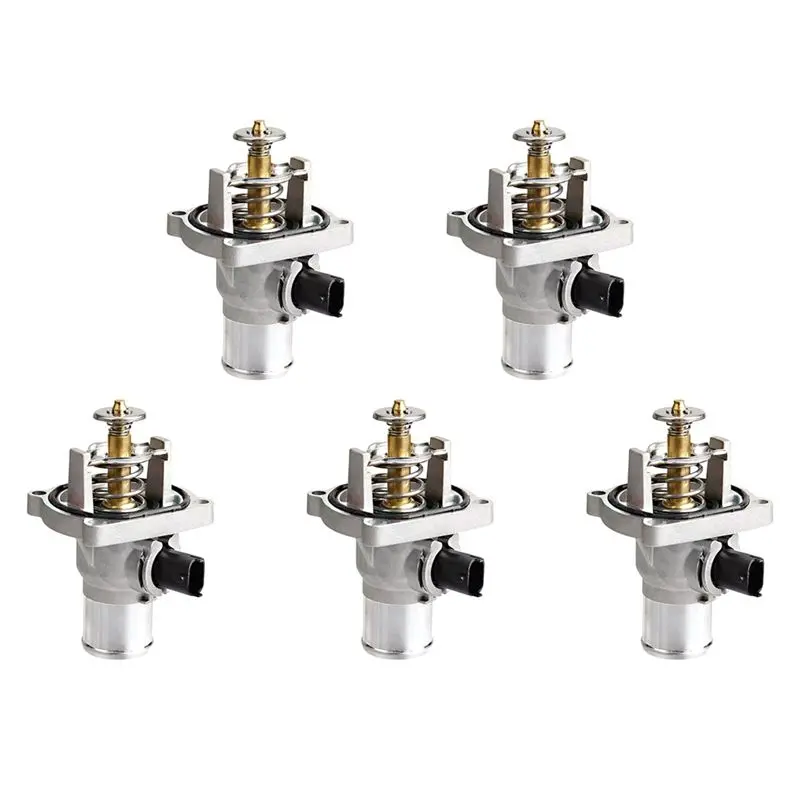 

Комплект из 5-ти термостатов для охлаждающей жидкости двигателя автомобиля, корпус термостата для Chevy Aveo Sonic 09-16, номера 96984104, 55578419, 25193683