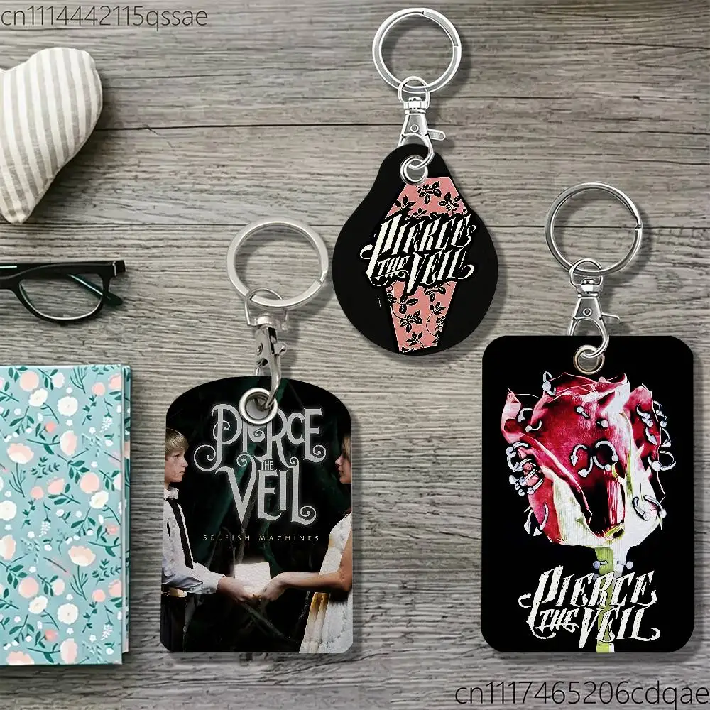 Pierce-The Veil PTV-Collide with The Sky Protective Case For Apple AirTag/Access Card Holder/Pet Anti-Loss Tracking Device