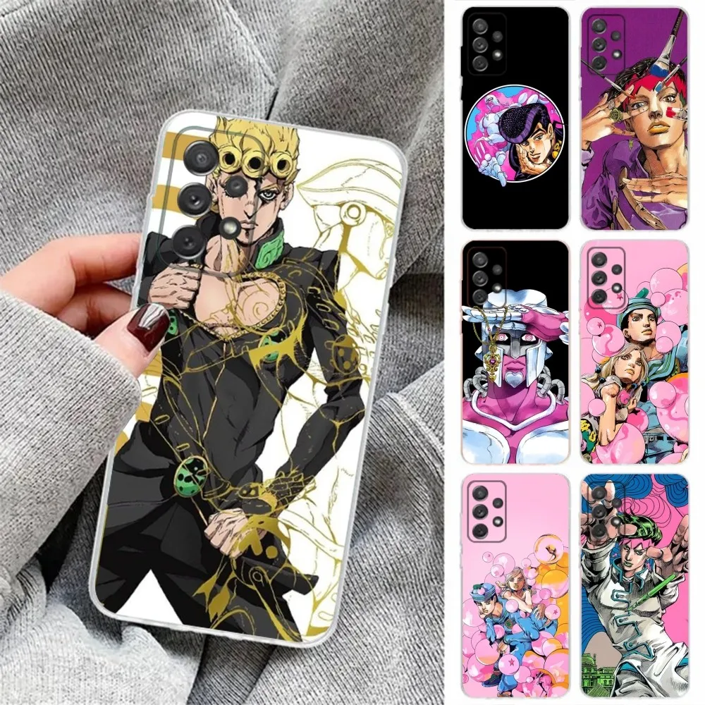 J-JoJo Bizarres Adventures Phone Case For Samsung Galaxy,A31,A33,A52,A13,A02,A53,A50,A73,A72,A40,A20,A23,A54,A14,A34 Back Cover