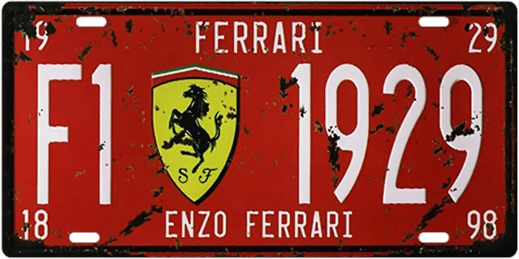 Metal Tin Signs Car Plate Enzo Ferrari Bar Pub Cafe Home Decor Retro Poster Vintage Wall Sign