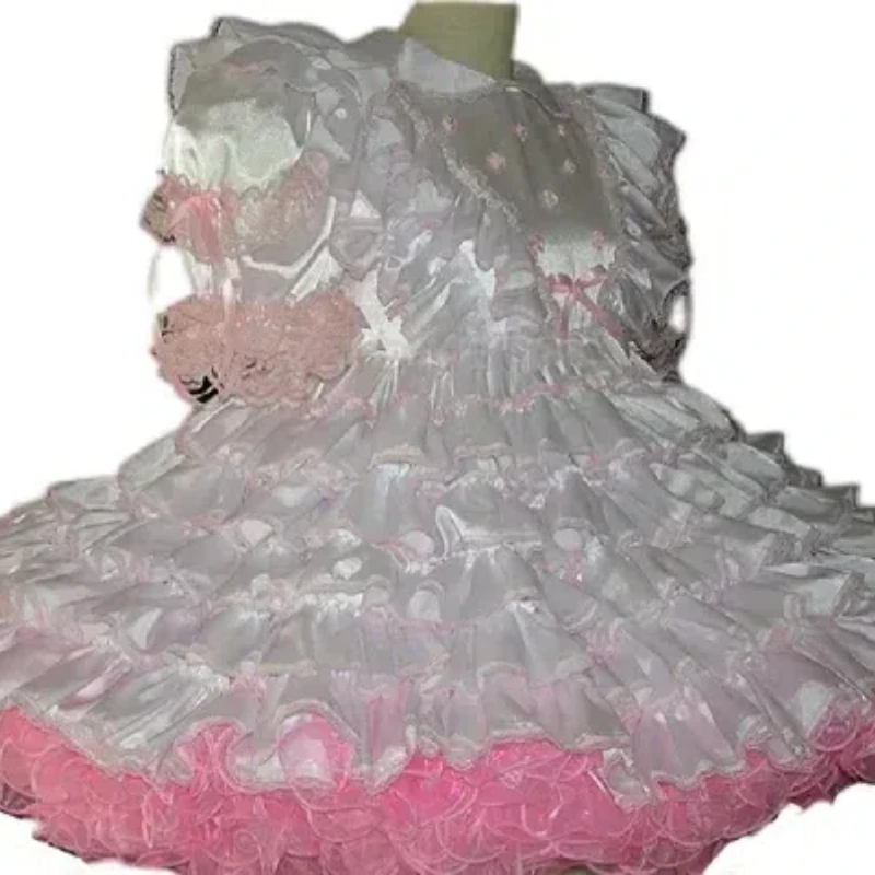 The Latest Hot Selling Lockable Sissy Adult Pink Satin Innovative Baby Priority Maid Dress Clothing Customization