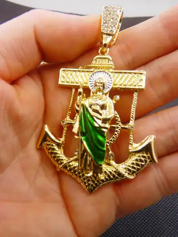 1 Piece Personalized Anchor St. Jude Long Necklace