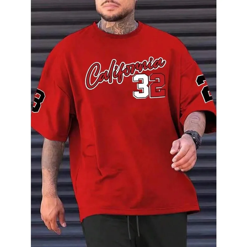 

Summer 2025 new men's casual and fashionable 3D-printed short-sleeved and short-shorts men's sportswear summer casual set