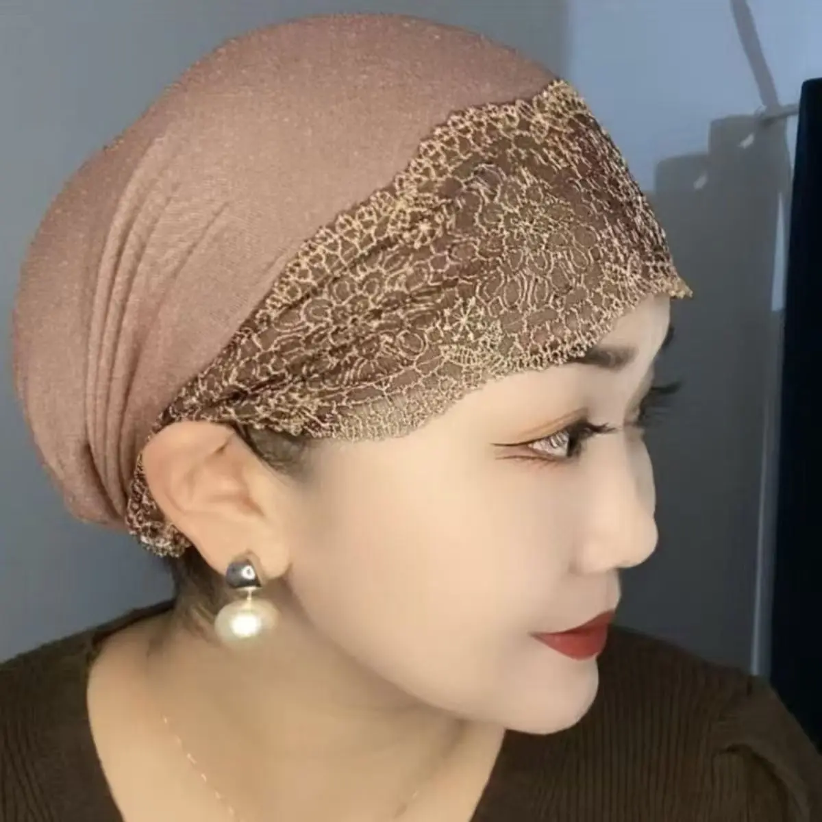 الجملة 3 قطعة القبعات الحجاب النسائية أفريقيا مسلم ملابس العمل عيد الصلاة قبعة أسود وردي قبعات مرنة قبعة دبي قبعة الأفريقية