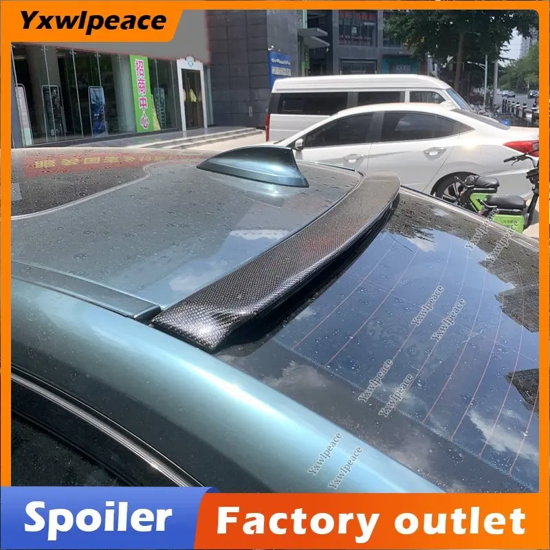 

For BMW 5 Series G30 2018 2019 2020 2021 2022 Spoiler 5 Series G30 525 530li Carbon Fiber Rear Windows Roof Spoiler Wing