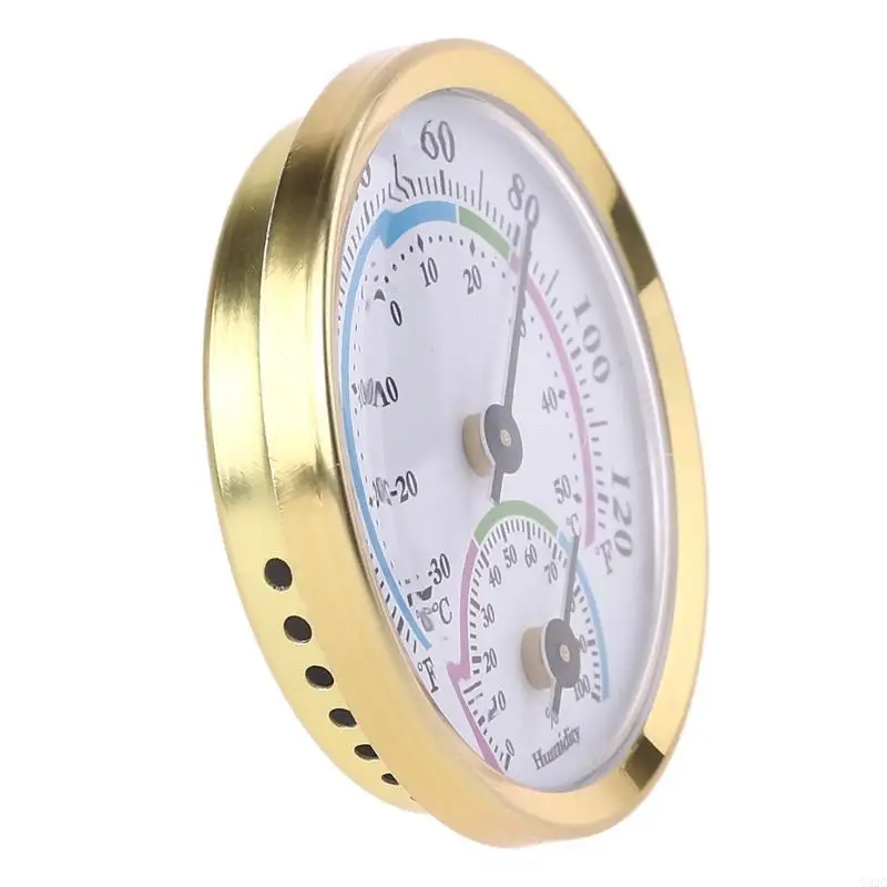 

G92C Hanging Hygrometer Watch No Battery Required Round 2" in Diameter Wireless Wall