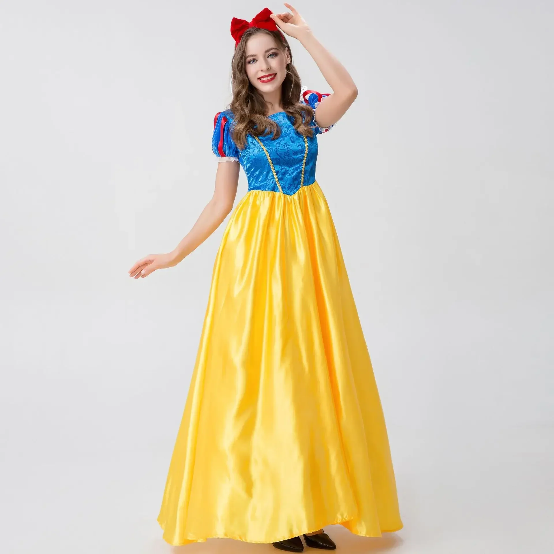 Adult Snow White Princess Cosplay Fancy Masquerade Costume