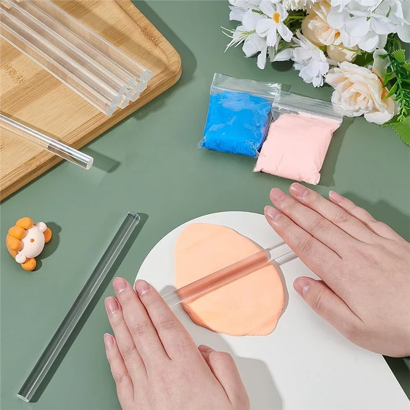 

【A87T】16 шт. акриловый валик из глины, прозрачный инструмент из полимерной глины «сделай сам», прозрачная плита для ручной работы, формирования и скульптуры