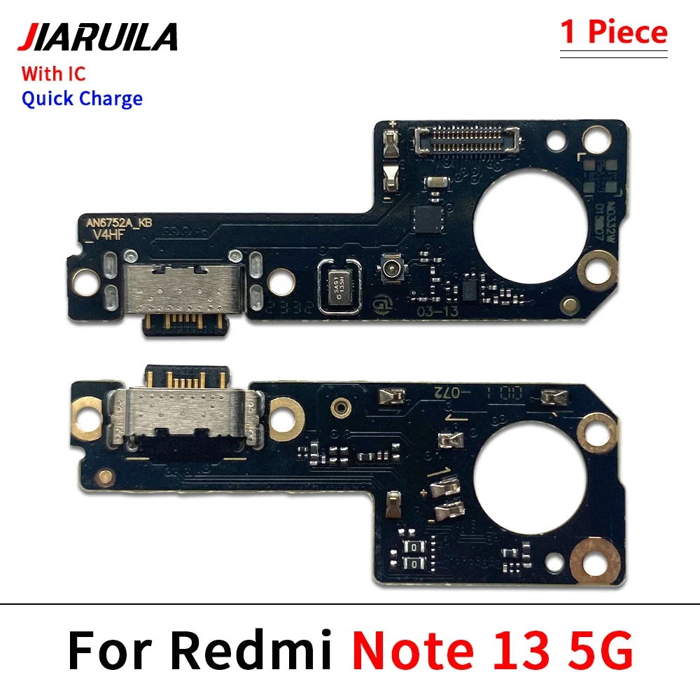 USB Port Charger Dock Plug Connector Charging Board FLex Cable Mic Microphone Board For Xiaomi Redmi Note 13 Pro 4G 5G Plus