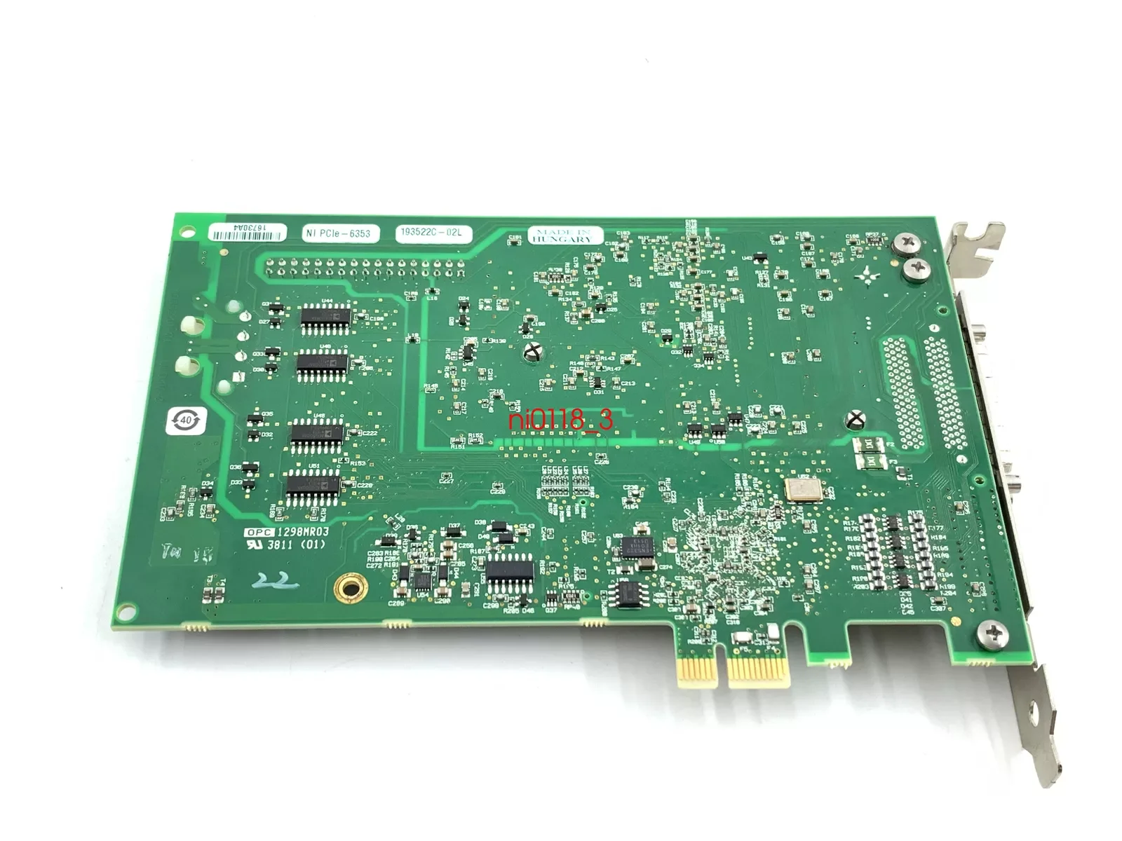 National Instruments PCIe-6353 NI DAQ Card, X-Series, Multifunction    Tested Completed