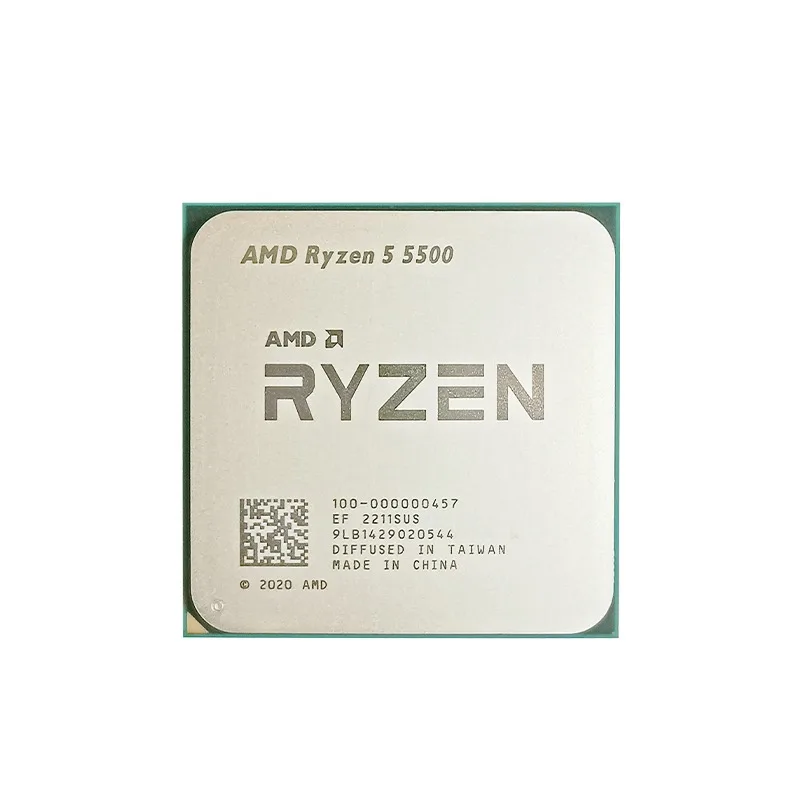 AMD R5 5500 AM4 Upgrade Processor 6‑Core 12‑Thread 3.6GHz 7nm 16MB L3 Cache 65W Without Cooler