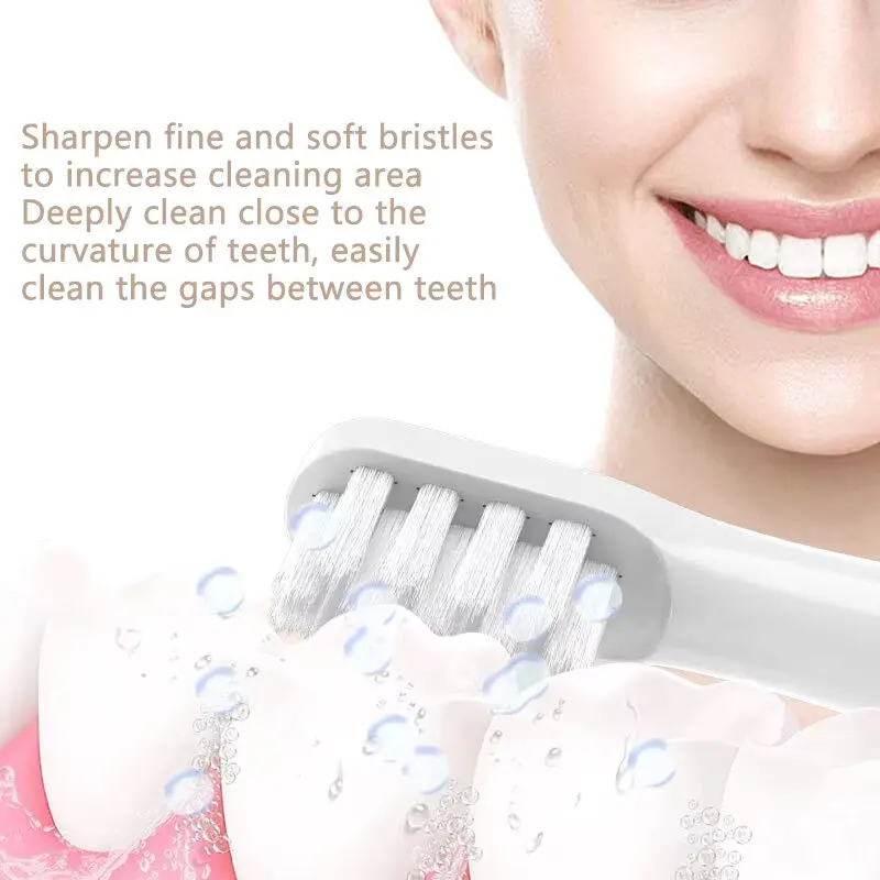 10PCS For XIAOMI MIJIA T100 Mes603 Replacement Brush Heads Sonic Electric Toothbrush Vacuum DuPont