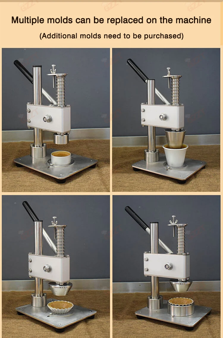 GZZT Ręczna maszyna do prasowania form do tart jajecznych Maszyna do formowania tart jajecznych Maszyna do formowania tart jajecznych Narzędzia do