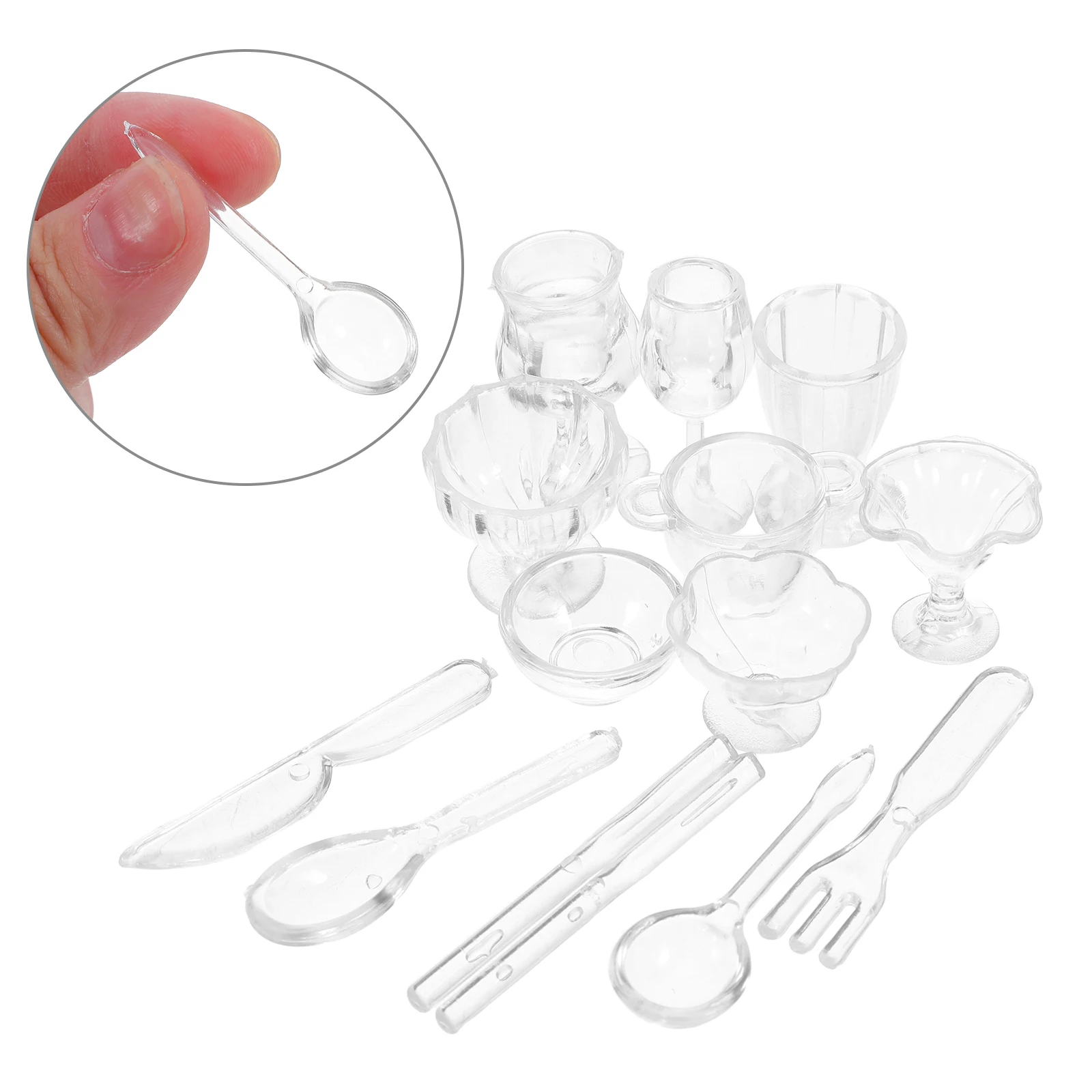 

26 Pcs Mini Ice Cream Toys Realistic Bowls Containers Plastic Cups Kids Play Safe Material Cone Shape Bowls Accessories