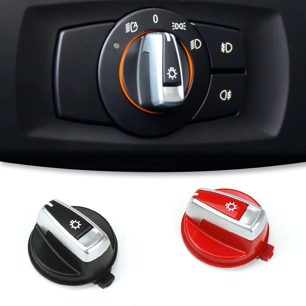 سيارة الجبهة العلوي التبديل كشافات دوارة مقبض زر غطاء لسيارات BMW 1 3 X1 سلسلة E84 E87 E88 E82 E90 E91 E92 E93 61316932794 #3