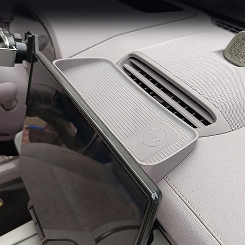 

For ZEEKR 7X 2025 2026 Storage Box Behind The Screen Silicone Material Adhesive Free ETC Car Accessories