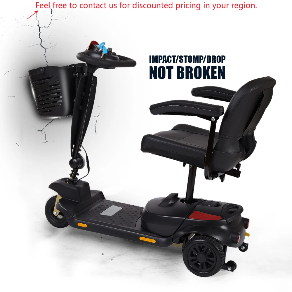 

2024 Anticollision Design Premium Detachable Electric Mobility Scooter Fast Classics 3 Wheel Mobility Scooter For Elderly