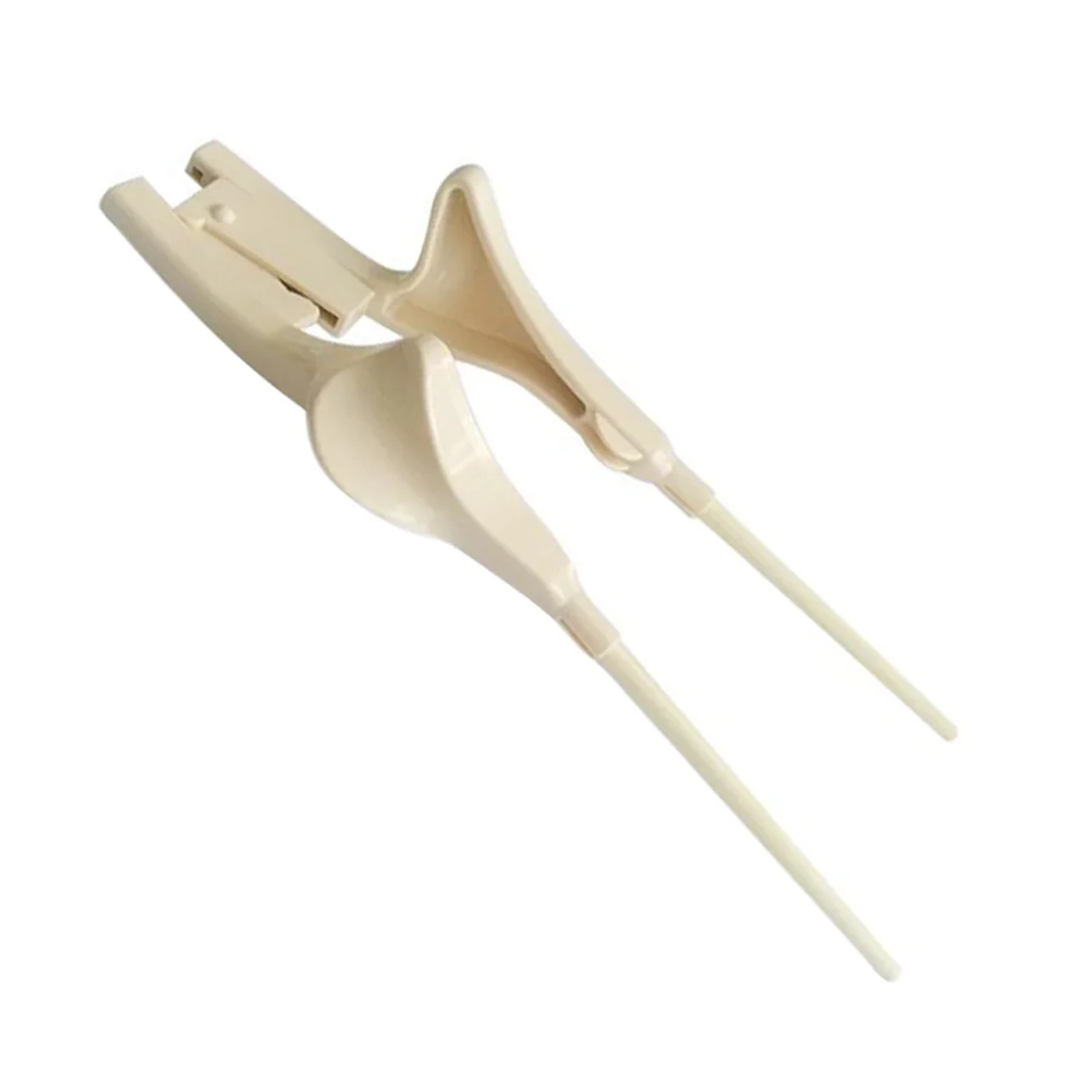 

Bamboo ABS Elderly Eating Aids Chopsticks Non slip Auxiliary Tableware Anti shaking Learning Helper Suitable Elderly Disabled