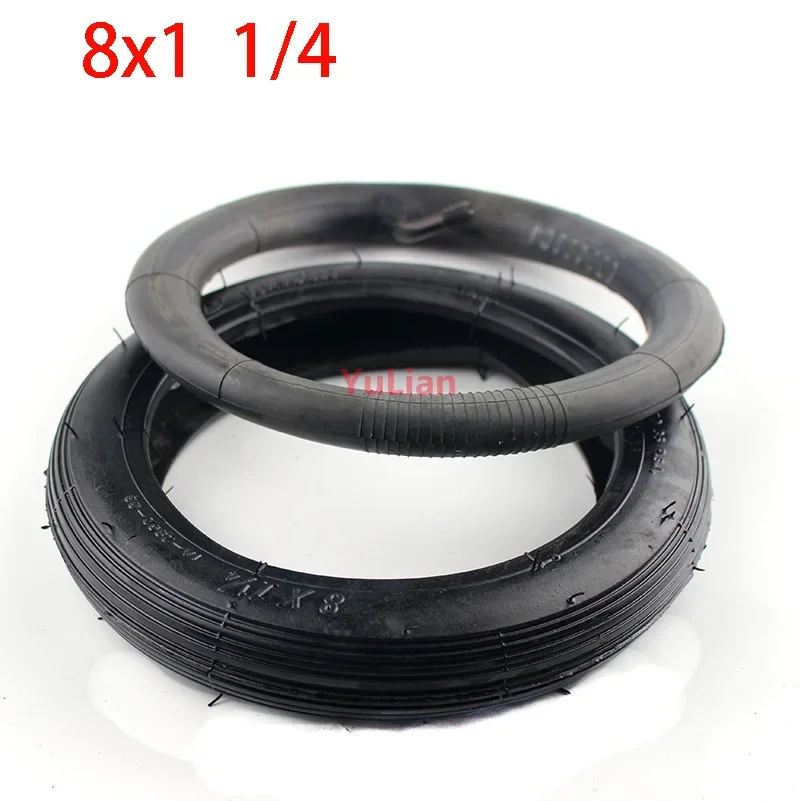 Excellent quality 8 Inch 8X1 1/4 Scooter tyre & Inner Tube Set Bent Valve Suits Folding Bike Electric / Gas Scooter wheel tires