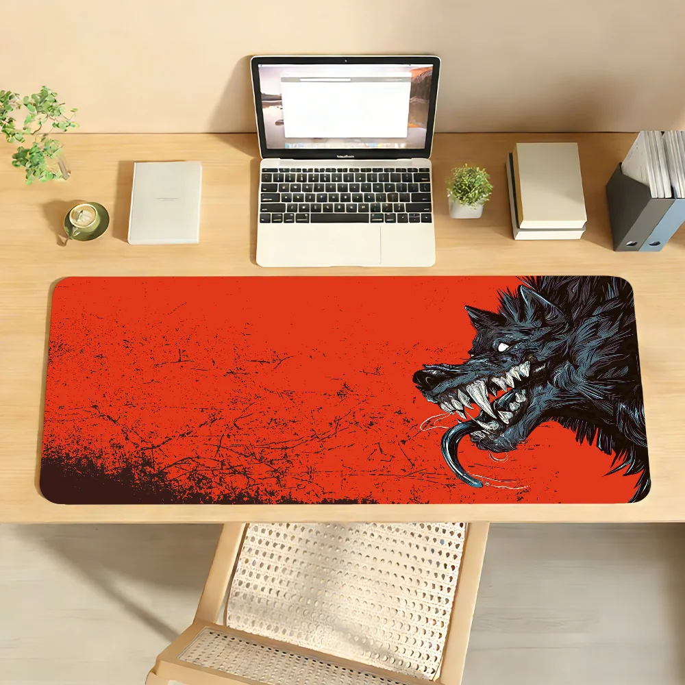 Art Wolf Mouse Pad Computer Laptop Rubber Non-slip Mouse Mat Mousepad Gamers Decoracion Desk Mat