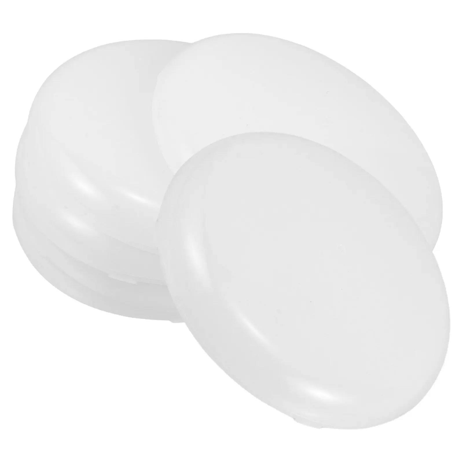 6Pcs Milky White Round Diffuser Lamp Cover Thick Plastic Light Shield for Downlight Fixtures Pendants Ceiling Lamps Frosted