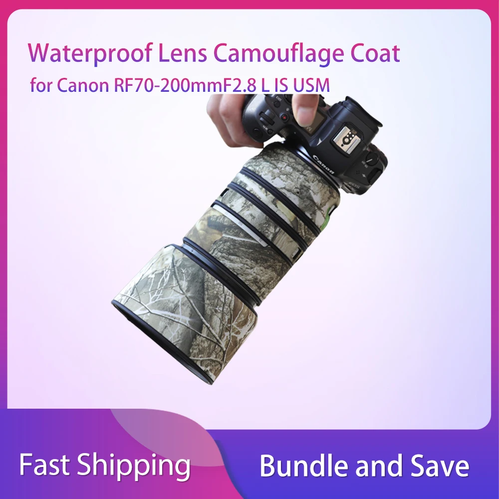 RF70200 Fall Wasserdichte Linse Camouflage Mantel Für Canon RF70-200mmF2.8 L IS USM Regen Abdeckung RF70200F2.8 Schutzhülle Fall