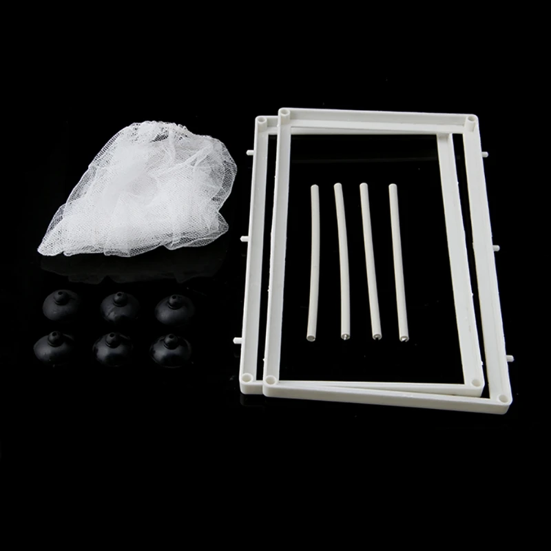 KX4B Aquarium Hatchery Net Fish Breeding Isolation Box Fry Hatching Mesh Boxes