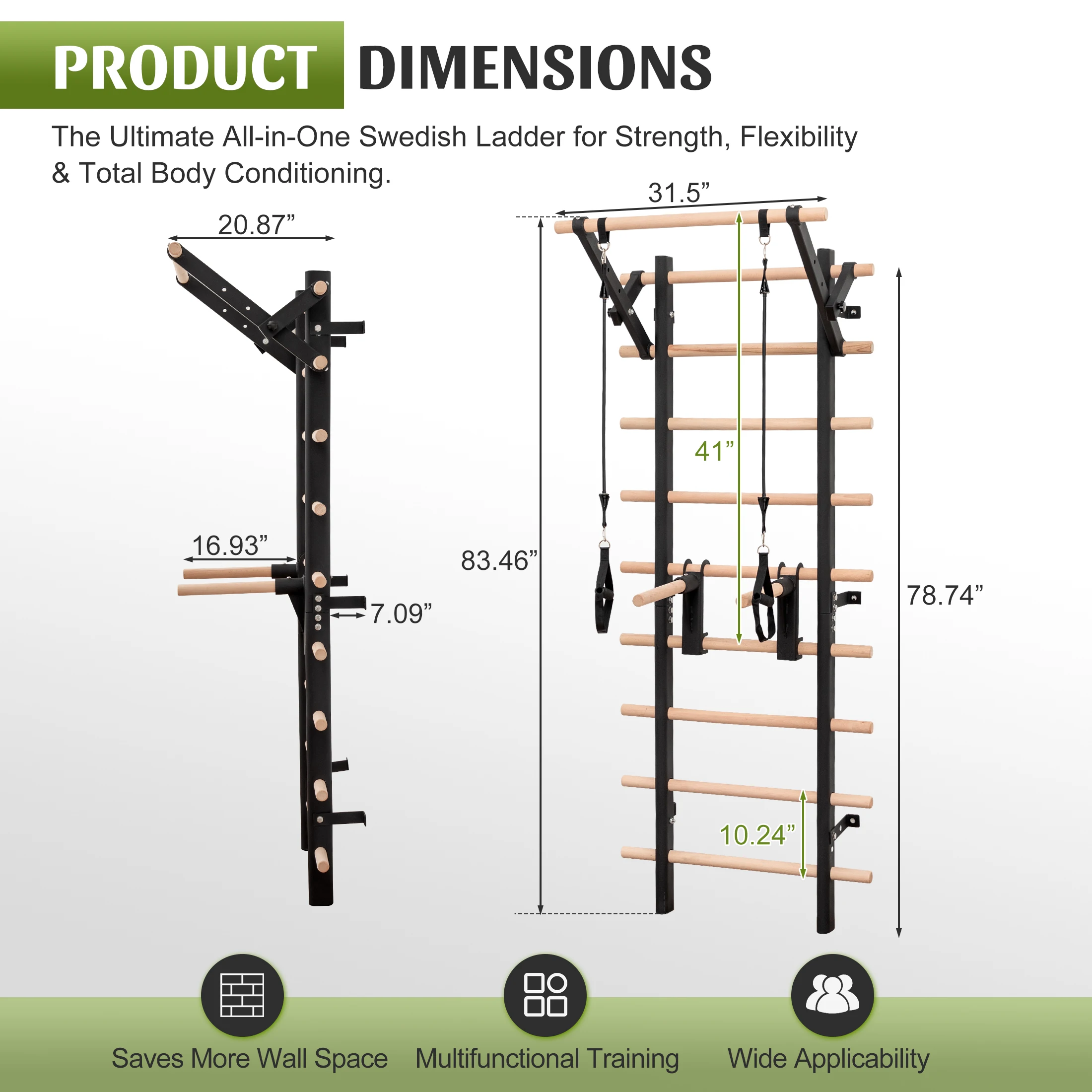 Escalera sueca montada en la p - Ladder Toss Set reseña y precio