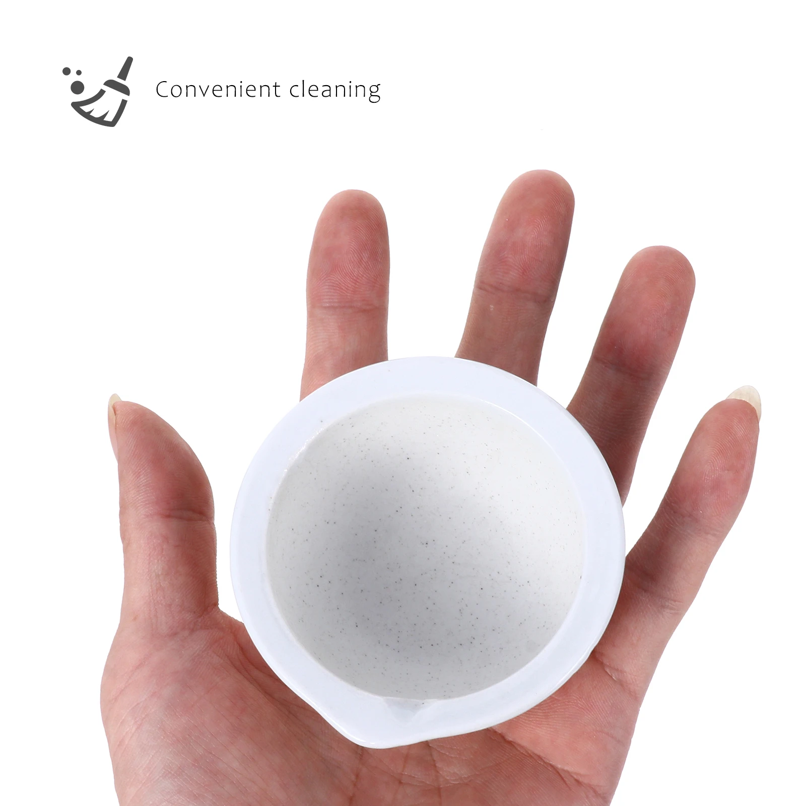 

2Sets Porcelain Medicine Masher Pestle Set Efficient Grinding Bowl Garlic Crusher Garlic Pounder