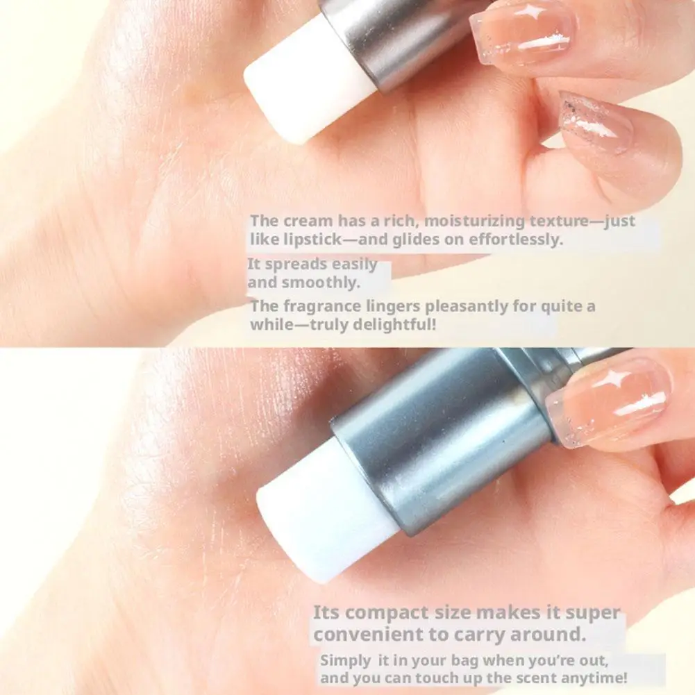 Portable Solid Perfume Stick Longlasting Refreshing Light And Fresh Scent, All-Over Use Stick For Hands, Feet, Face & Underarms