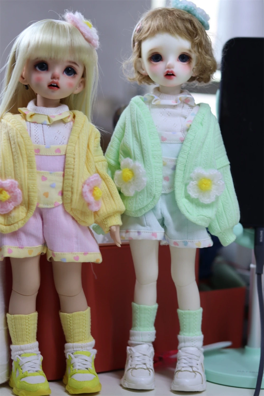 

BJD doll clothes suitable for 1/4 1/5 1/6 size Cute flower clothes set clothes doll accessories (5 points)