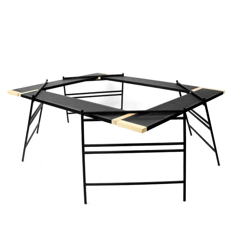 

Outdoor fireplace table folding camping picnic table