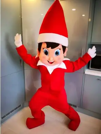 New Adult Halloween Christmas Popular Elf Boy Mascotte Fancy Cartoon Mascot Costume Plush Fancy Dress Mascot Costume